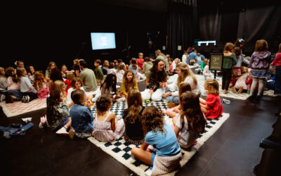 group of children at church
